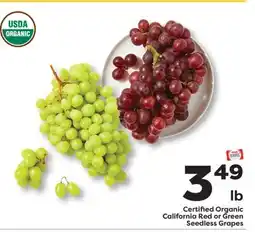 Weis Markets California Red or Green Seedless Grapes offer