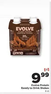 Weis Markets Evolve Protein Ready to Drink Shakes offer