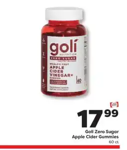 Weis Markets Goli Zero Sugar Apple Cider Gummies offer