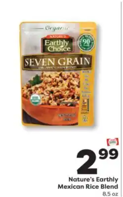 Weis Markets Nature's Earthly Mexican Rice Blend offer