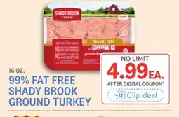 Kings Food Markets 99% FAT FREE SHADY BROOK GROUND TURKEY offer