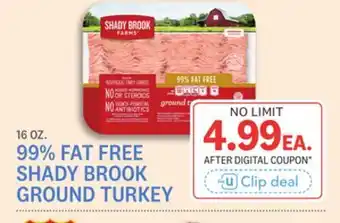 Kings Food Markets 99% FAT FREE SHADY BROOK GROUND TURKEY offer