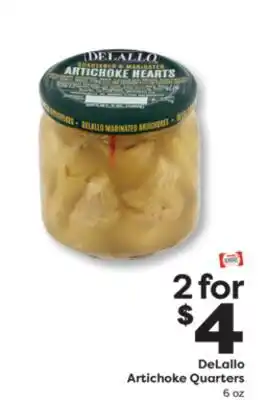 Weis Markets DeLallo Artichoke Quarters offer