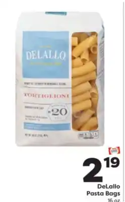 Weis Markets DeLallo Pasta Bags offer
