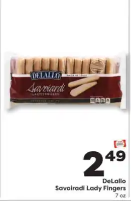 Weis Markets DeLallo Savoiradi Lady Fingers offer