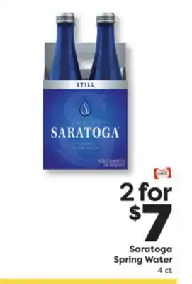 Weis Markets Saratoga Spring Water offer