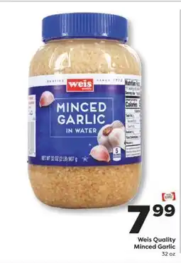 Weis Markets Weis Quality Minced Garlic offer