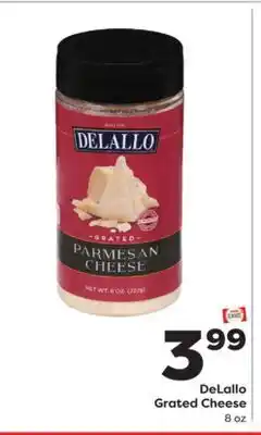 Weis Markets DeLallo Grated Cheese offer