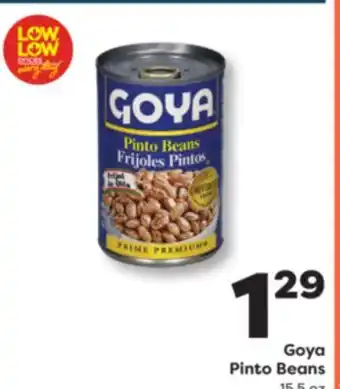 Weis Markets Goya Pinto Beans offer
