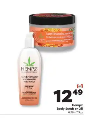 Weis Markets Hempz Body Scrub or Oil offer