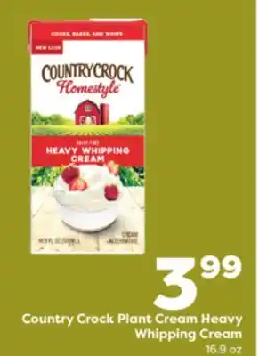 Weis Markets Country Crock Plant Cream Heavy Whipping Cream offer