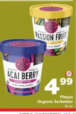 Weis Markets Pitaya Organic Sorbetter offer