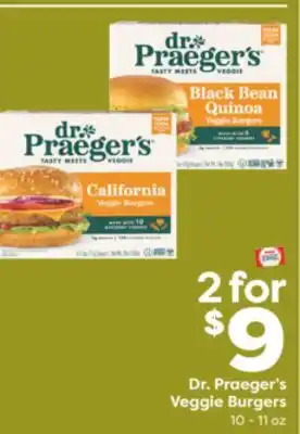 Weis Markets Dr. Praeger's Veggie Burgers offer