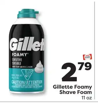 Weis Markets Gillette Foamy Shave Foam offer