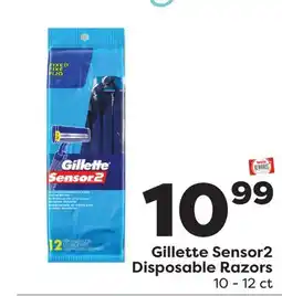 Weis Markets Gillette Sensor2 Disposable Razors offer