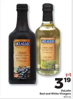 Weis Markets DeLallo Red and White Vinegars offer