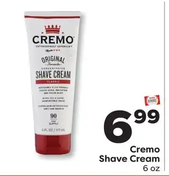 Weis Markets Cremo Shave Cream offer