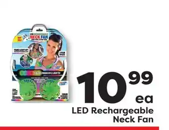 Weis Markets LED Rechargeable Neck Fan offer
