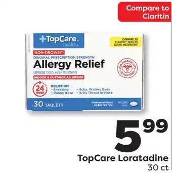 Weis Markets TopCare Loratadine offer