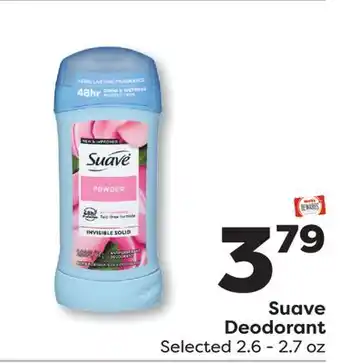 Weis Markets Suave Deodorant offer