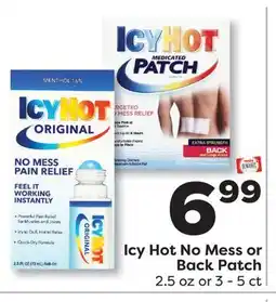 Weis Markets Icy Hot No Mess or Back Patch offer