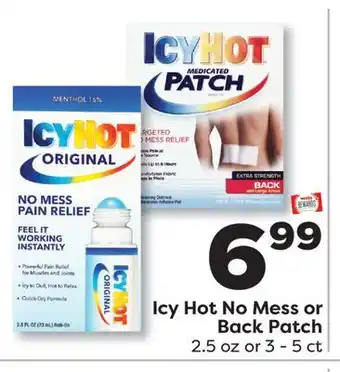 Weis Markets Icy Hot No Mess or Back Patch offer