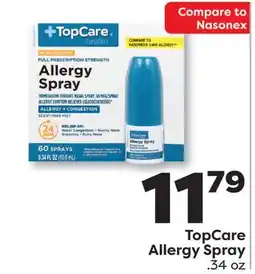 Weis Markets TopCare Allergy Spray offer