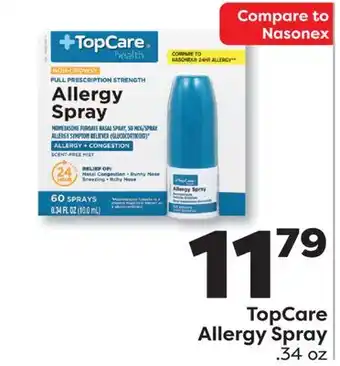 Weis Markets TopCare Allergy Spray offer