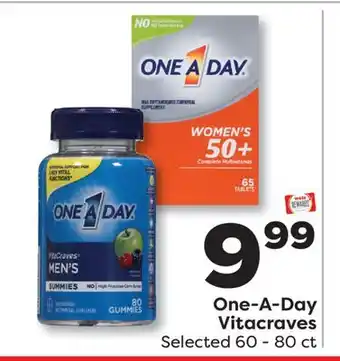 Weis Markets One-A-Day Vitacraves offer