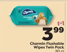 Weis Markets Charmin Flushable Wipes Twin Pack offer