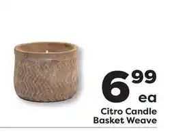 Weis Markets Citro Candle Basket Weave offer