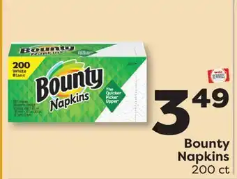 Weis Markets Bounty Napkins offer