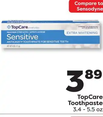 Weis Markets TopCare Toothpaste offer