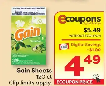 Weis Markets Gain Sheets offer