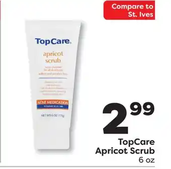 Weis Markets TopCare Apricot Scrub offer