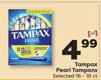 Weis Markets Tampax Pearl Tampons offer