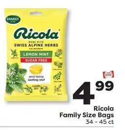 Weis Markets Ricola Family Size Bags offer