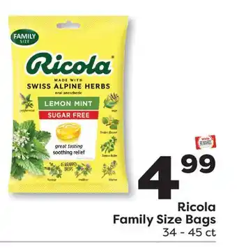 Weis Markets Ricola Family Size Bags offer