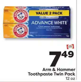 Weis Markets Arm & Hammer Toothpaste Twin Pack offer