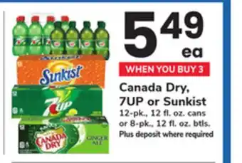 ACME Canada Dry, 7UP or Sunkist offer
