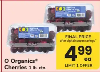 ACME O Organics Cherries offer
