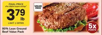 ACME 80% Lean Ground Beef offer