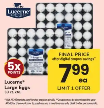 ACME Lucerne Large Eggs offer