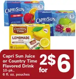 ACME Capri Sun Juice or Country Time Flavored Drink offer