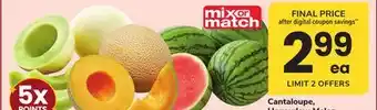 ACME Cantaloupe, Honeydew Melon or Mini Watermelon offer