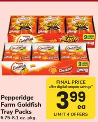 ACME Pepperidge Farm Goldfish Tray Packs offer