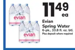 ACME Evian Spring Water offer