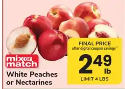 ACME White Peaches or Nectarines offer