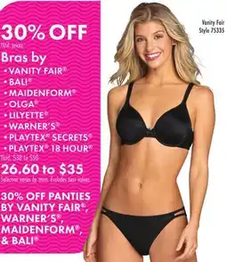 Boscov's Bras by offer