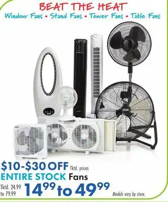 Boscov's ENTIRE STOCK Fans offer